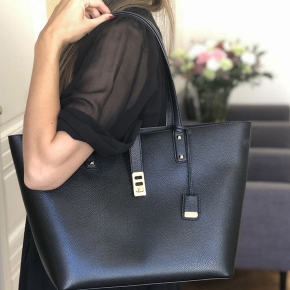 Michael Kors Black Leather Bag & Wallet Set Karson - Picture 2 of 6